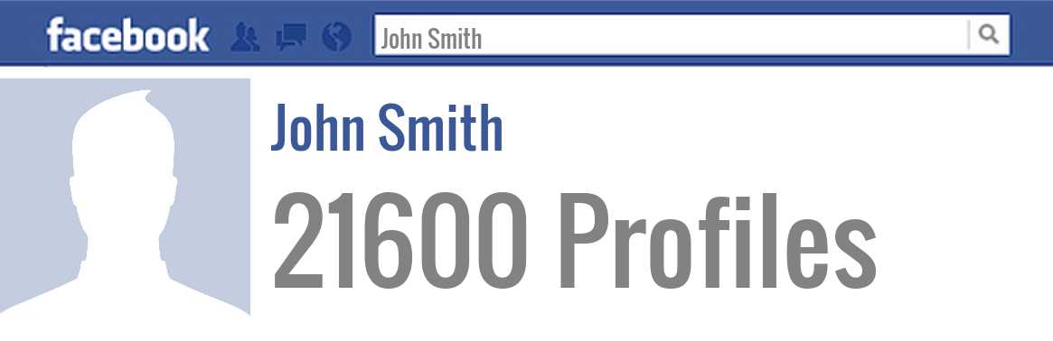 John Smith facebook profiles