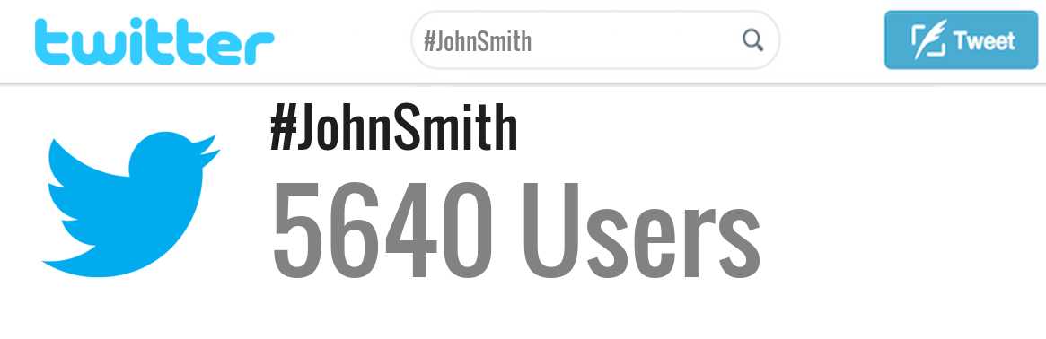 John Smith twitter account