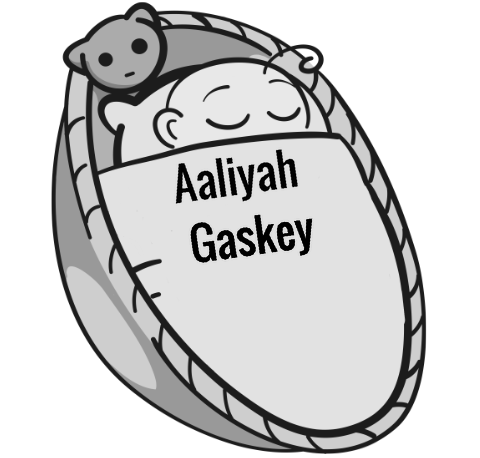 Aaliyah Gaskey sleeping baby