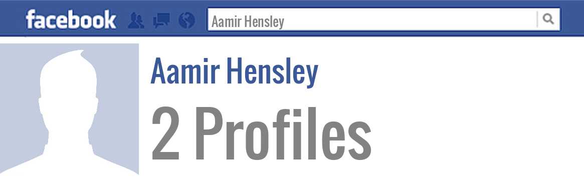 Aamir Hensley facebook profiles