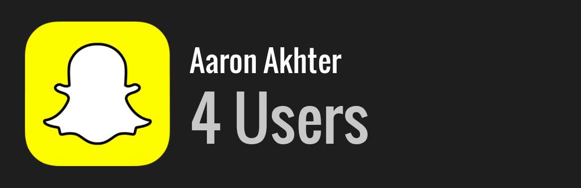 Aaron Akhter snapchat