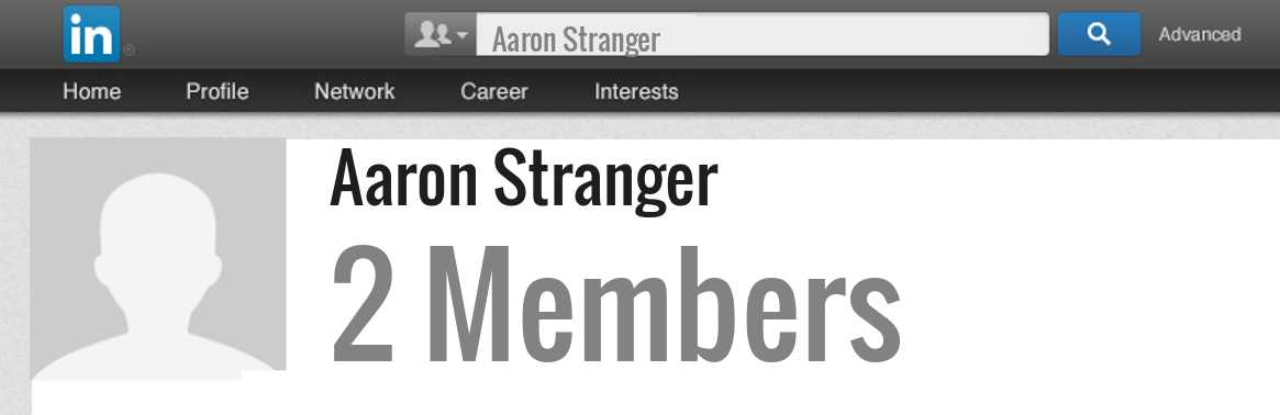Aaron Stranger linkedin profile