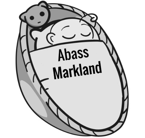 Abass Markland sleeping baby