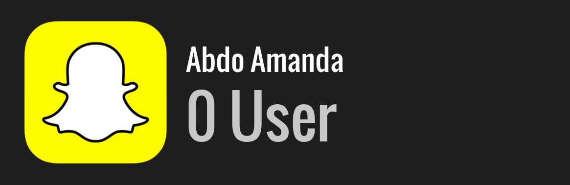 Abdo Amanda snapchat