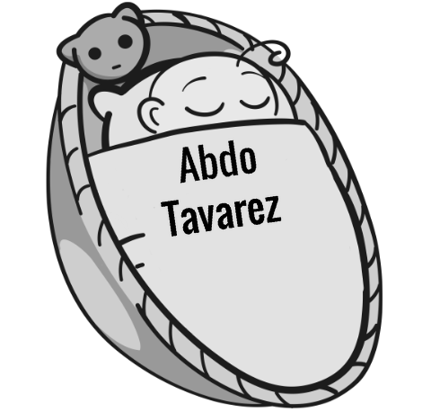 Abdo Tavarez sleeping baby