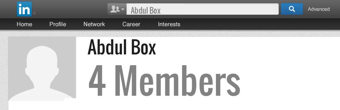 Abdul Box linkedin profile