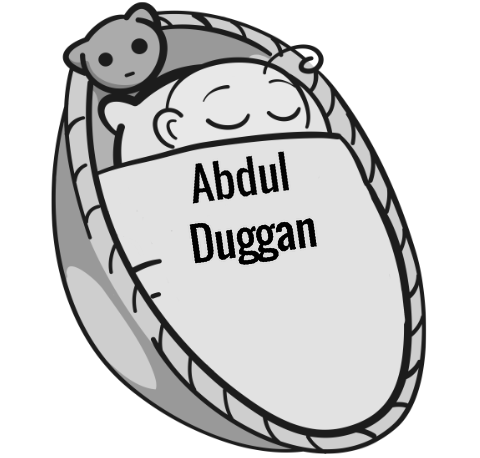 Abdul Duggan sleeping baby