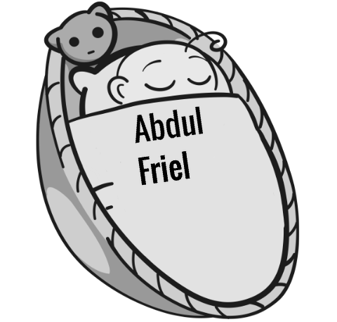 Abdul Friel sleeping baby