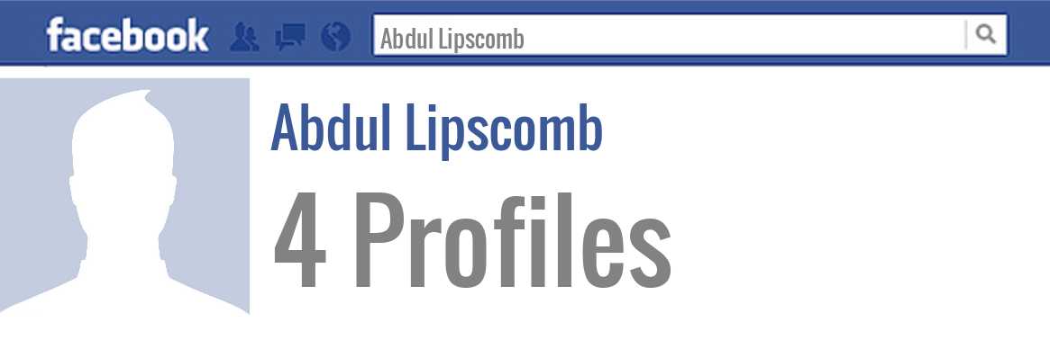 Abdul Lipscomb facebook profiles