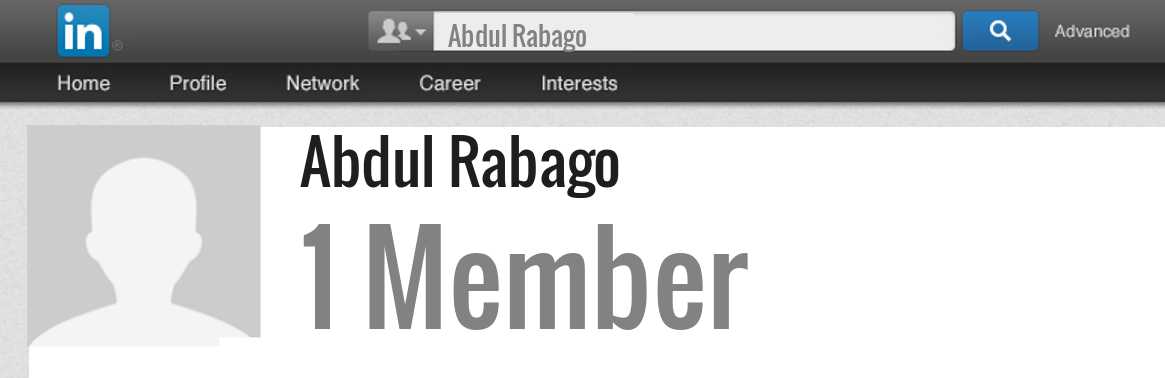 Abdul Rabago linkedin profile
