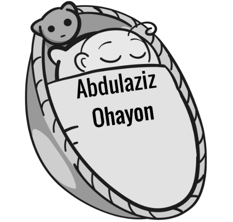 Abdulaziz Ohayon sleeping baby
