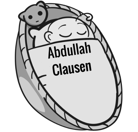 Abdullah Clausen sleeping baby