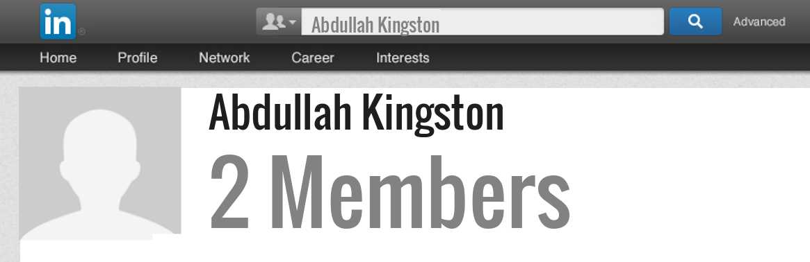 Abdullah Kingston linkedin profile