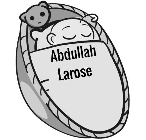 Abdullah Larose sleeping baby