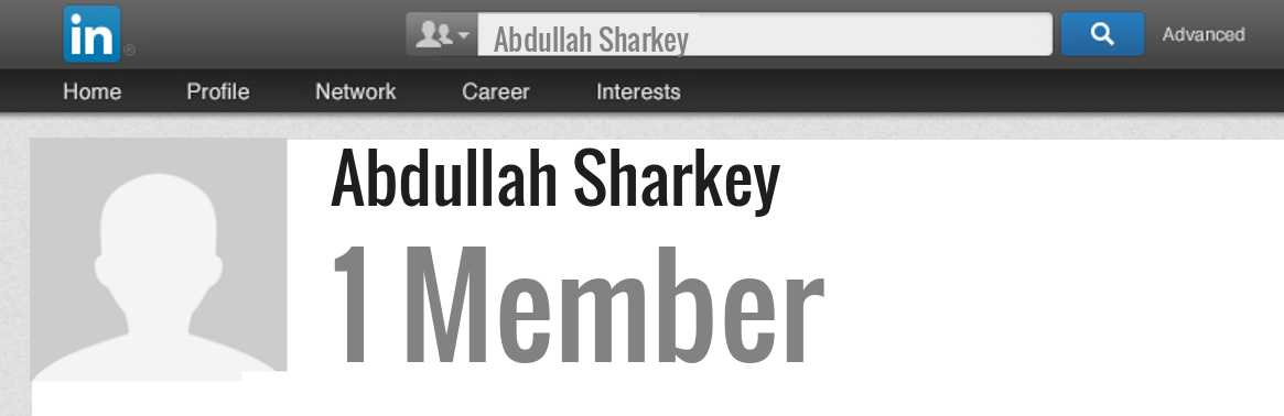 Abdullah Sharkey linkedin profile