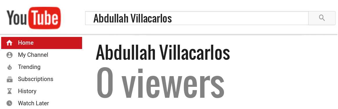Abdullah Villacarlos youtube subscribers