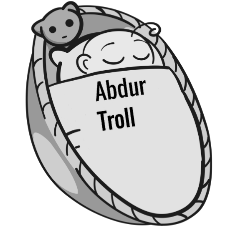 Abdur Troll sleeping baby