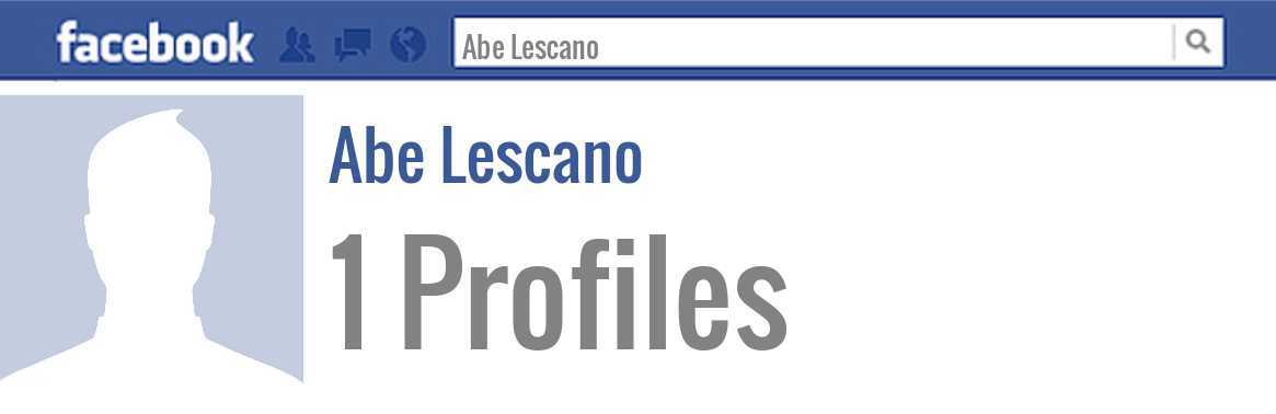 Abe Lescano facebook profiles