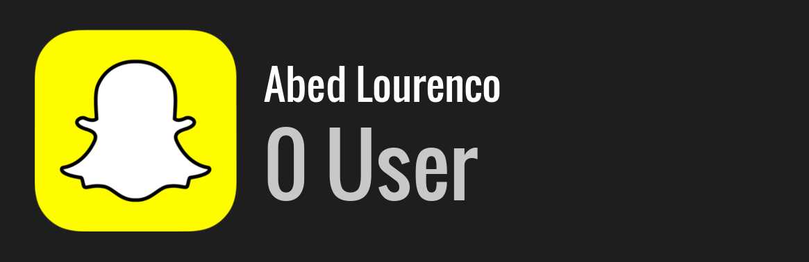 Abed Lourenco snapchat
