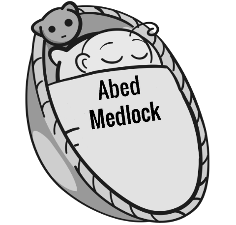 Abed Medlock sleeping baby