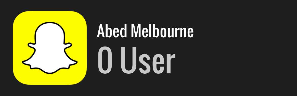 Abed Melbourne snapchat