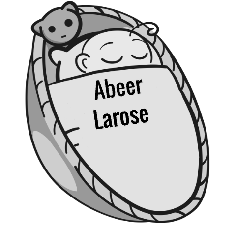 Abeer Larose sleeping baby