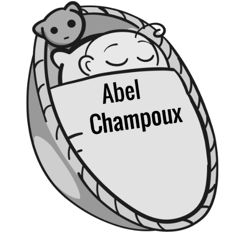 Abel Champoux sleeping baby