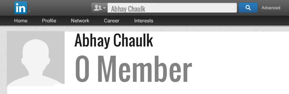 Abhay Chaulk linkedin profile