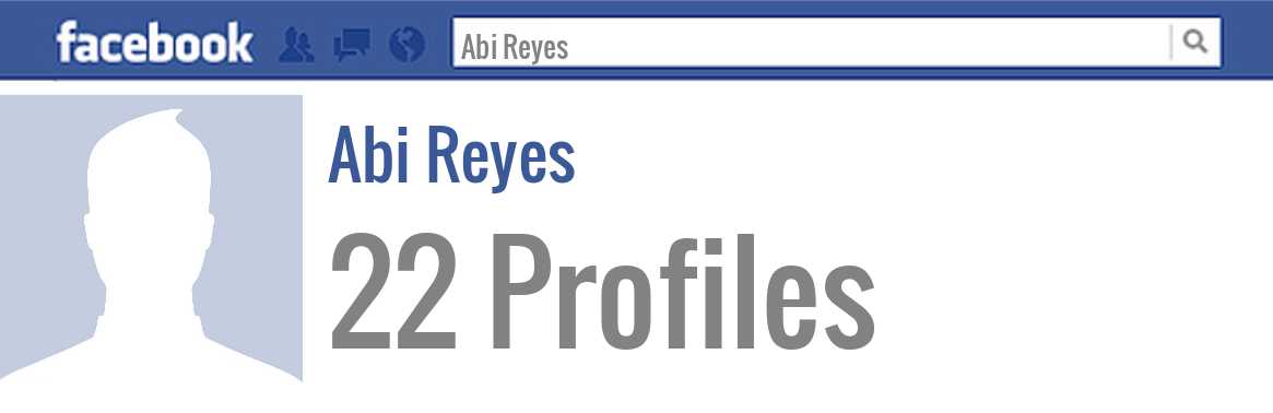 Abi Reyes facebook profiles