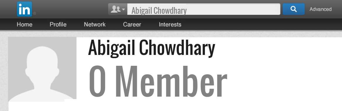Abigail Chowdhary linkedin profile