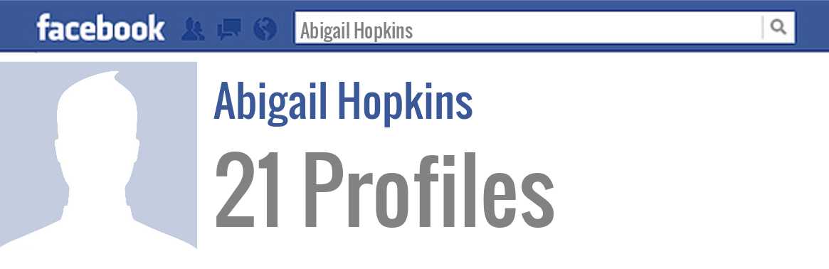 Abigail Hopkins facebook profiles