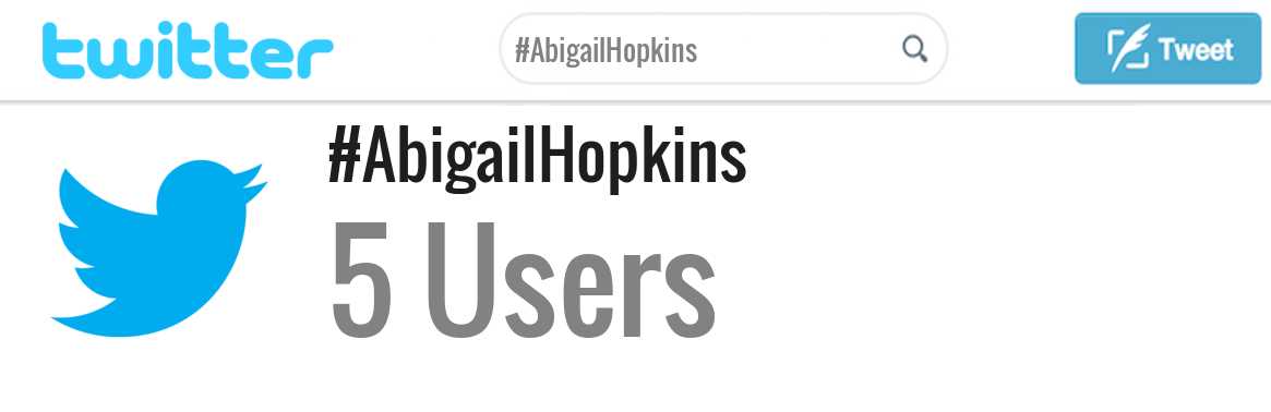 Abigail Hopkins twitter account
