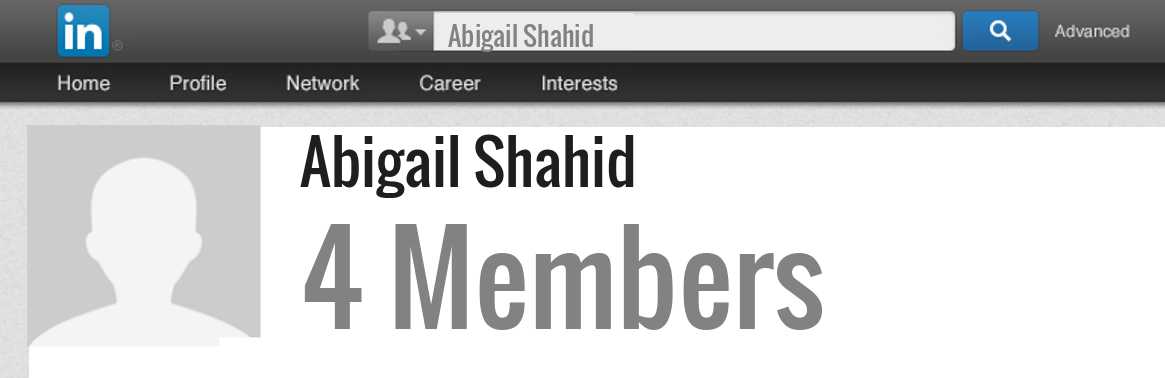 Abigail Shahid linkedin profile
