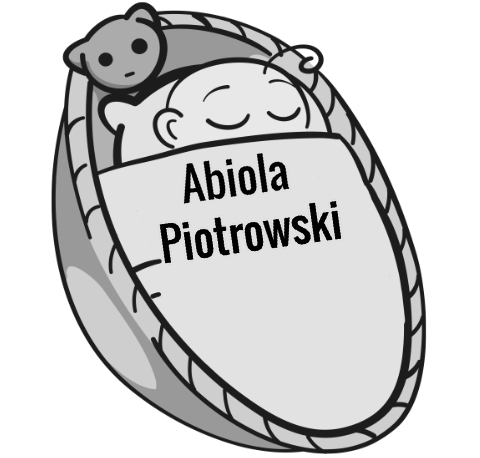 Abiola Piotrowski sleeping baby