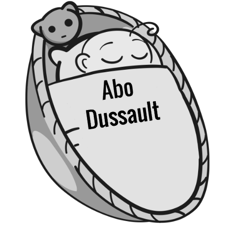 Abo Dussault sleeping baby