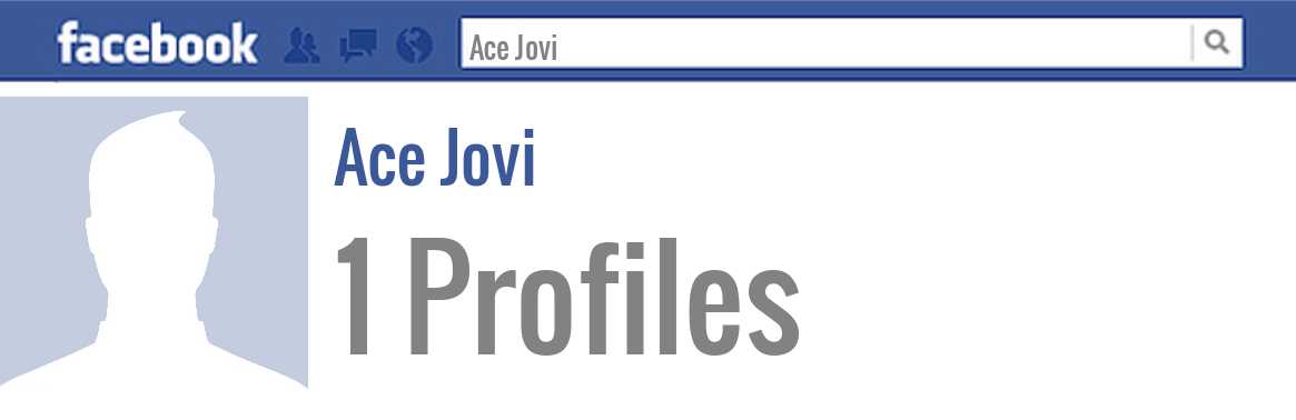 Ace Jovi facebook profiles
