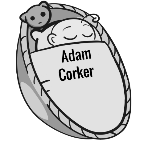 Adam Corker sleeping baby