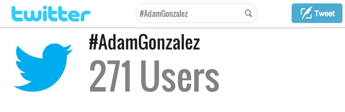 Adam Gonzalez twitter account