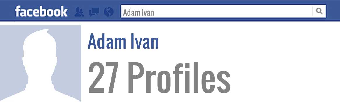 Adam Ivan facebook profiles