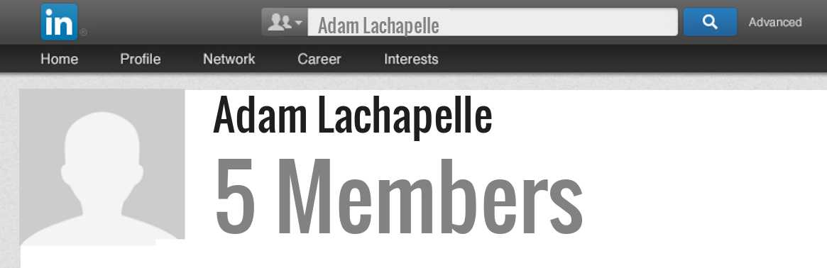 Adam Lachapelle linkedin profile