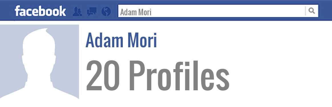 Adam Mori facebook profiles