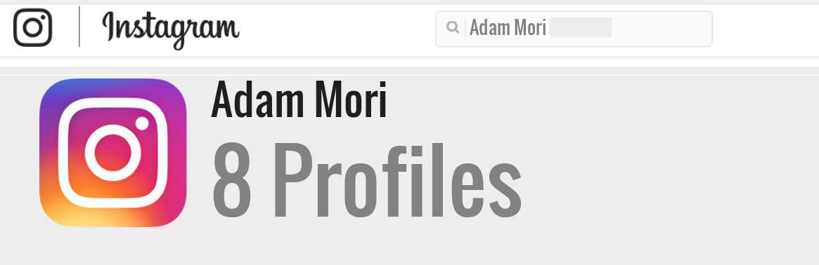 Adam Mori instagram account