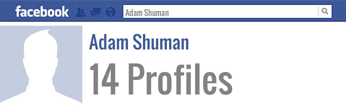 Adam Shuman facebook profiles