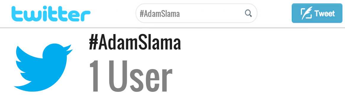Adam Slama twitter account