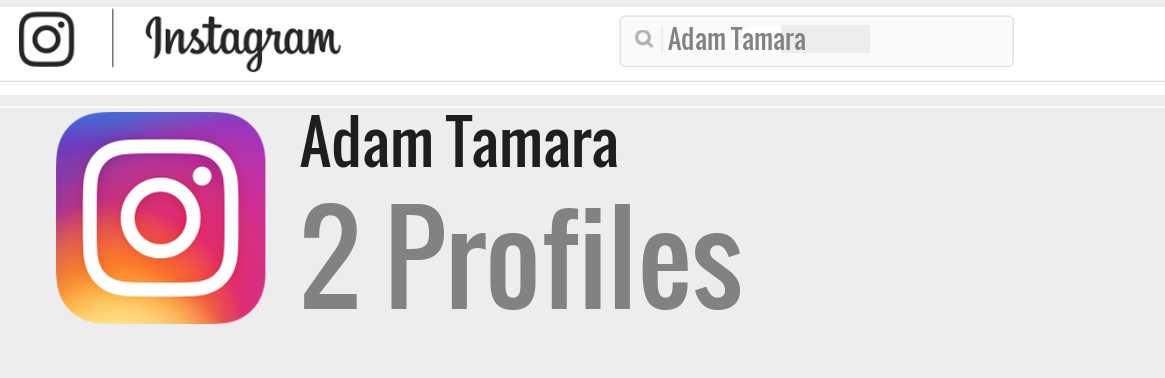 Adam Tamara instagram account