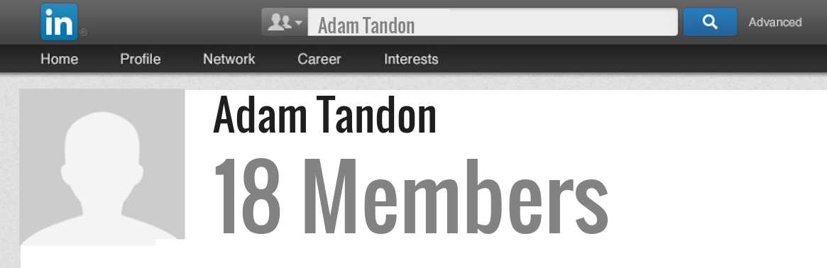Adam Tandon linkedin profile