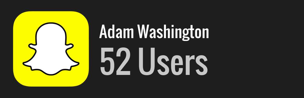 Adam Washington snapchat
