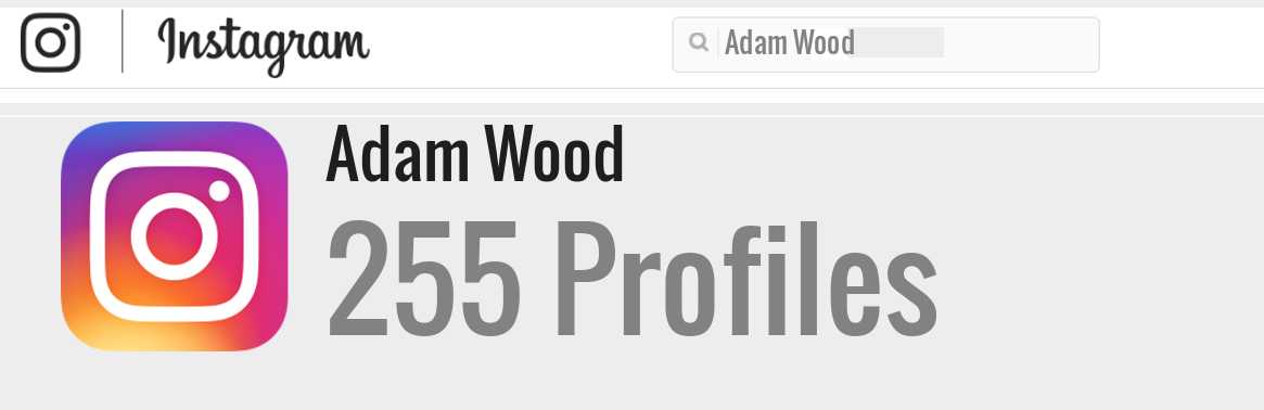 Adam Wood instagram account