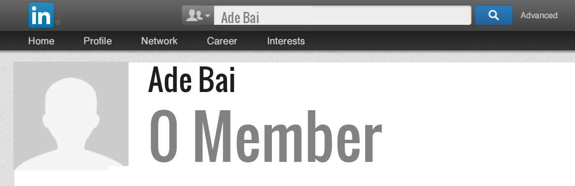 Ade Bai linkedin profile