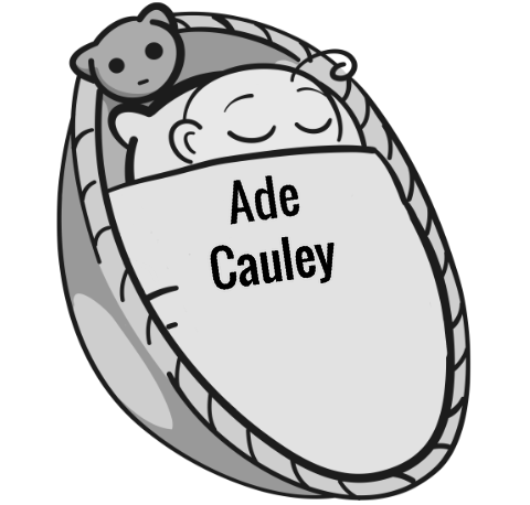 Ade Cauley sleeping baby